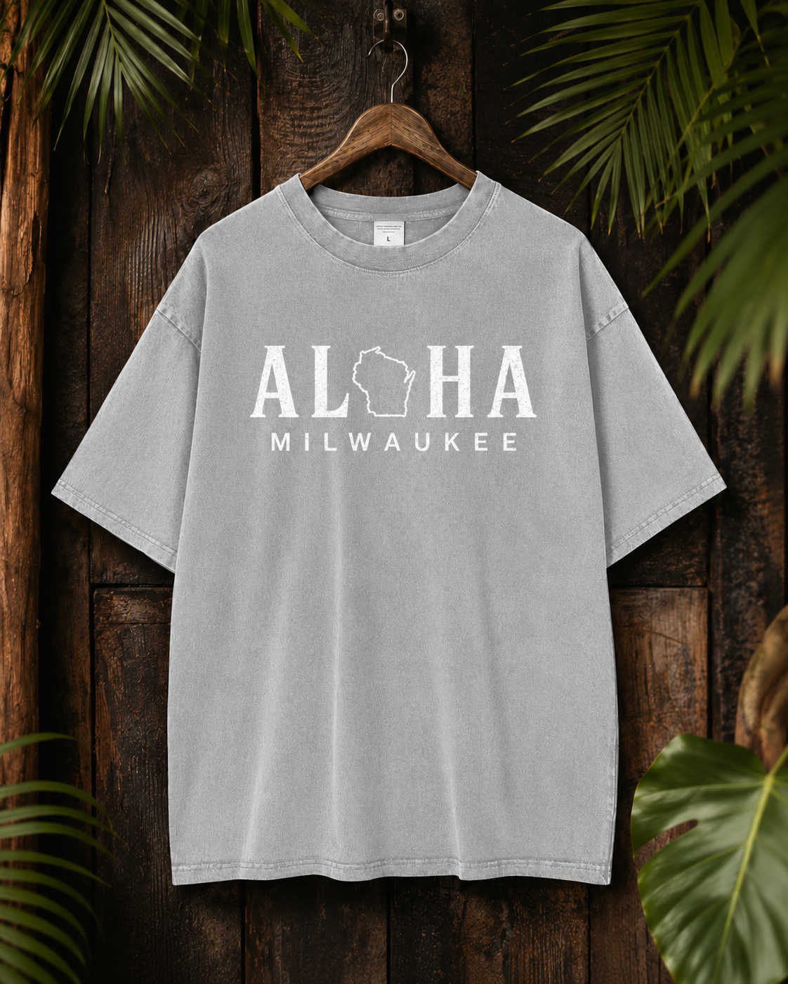 Aloha Milwaukee Vintage Wash Oversized T-Shirt