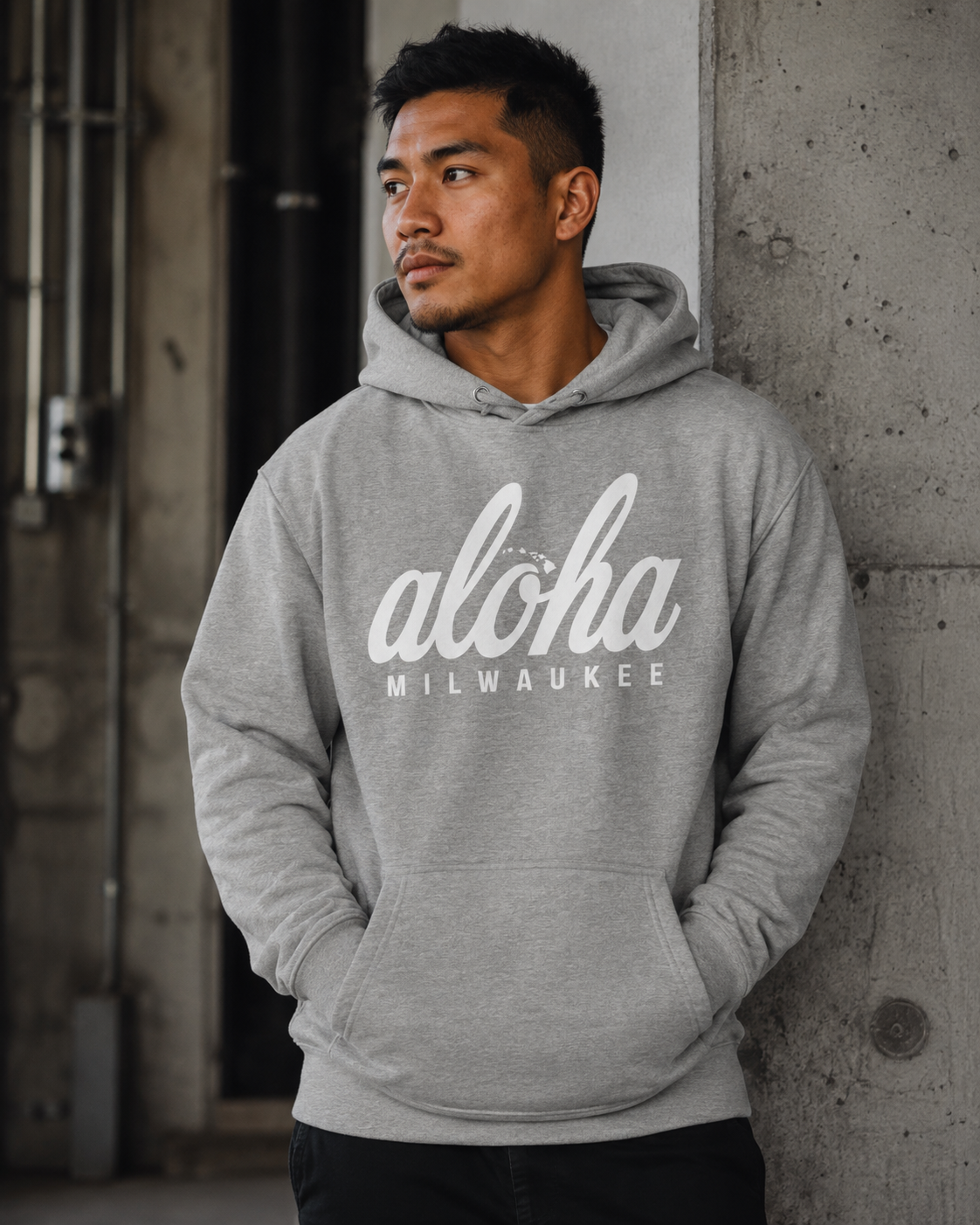 Aloha Milwaukee Classic Hoodie (grey)
