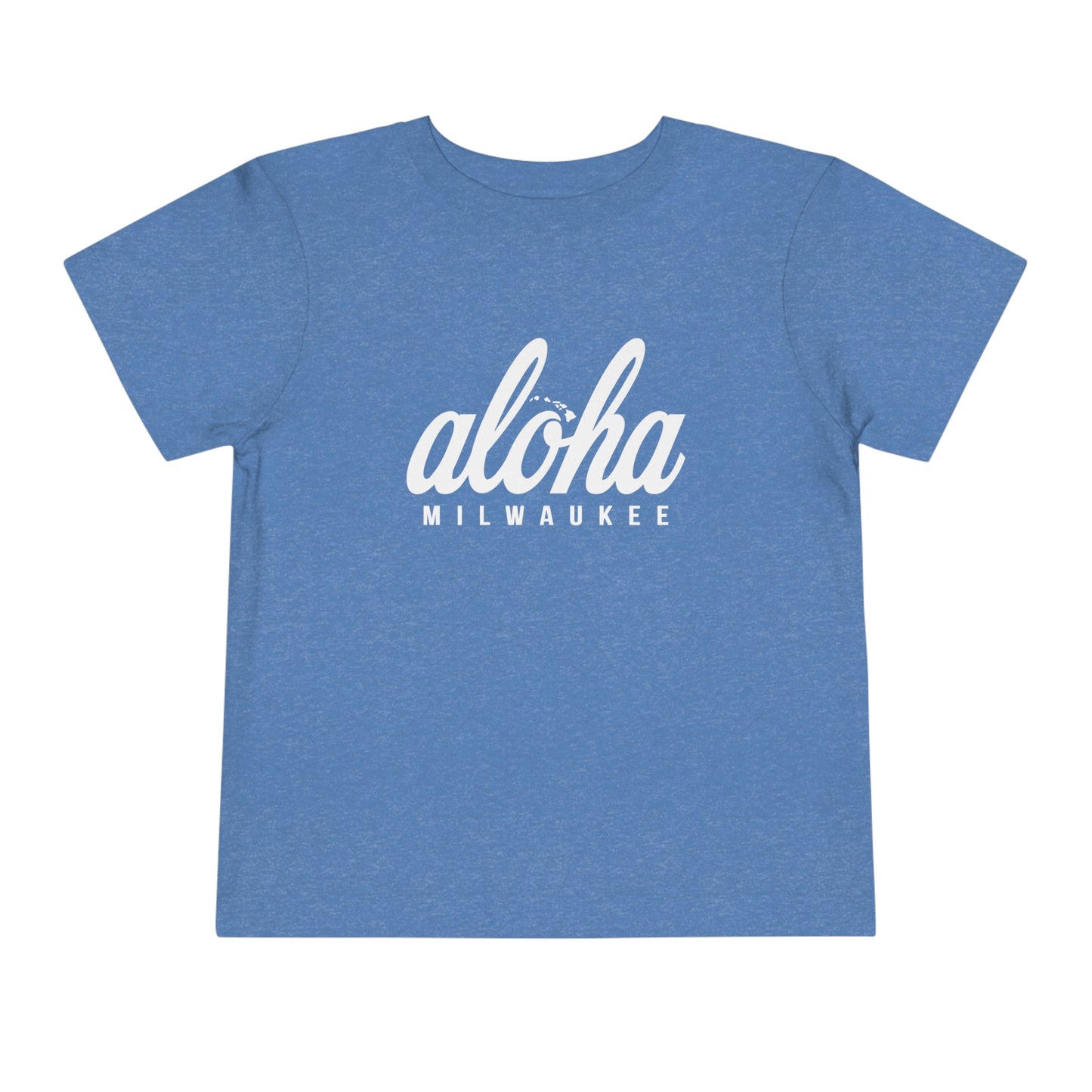 Aloha Milwaukee Toddler Tee (heather blue)