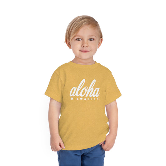 Aloha Milwaukee Toddler Tee (heather gold)