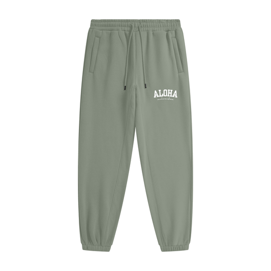 joggers,sweatpants,unisex,premium,heavyweight,aloha,milwaukee,mke,olive,green