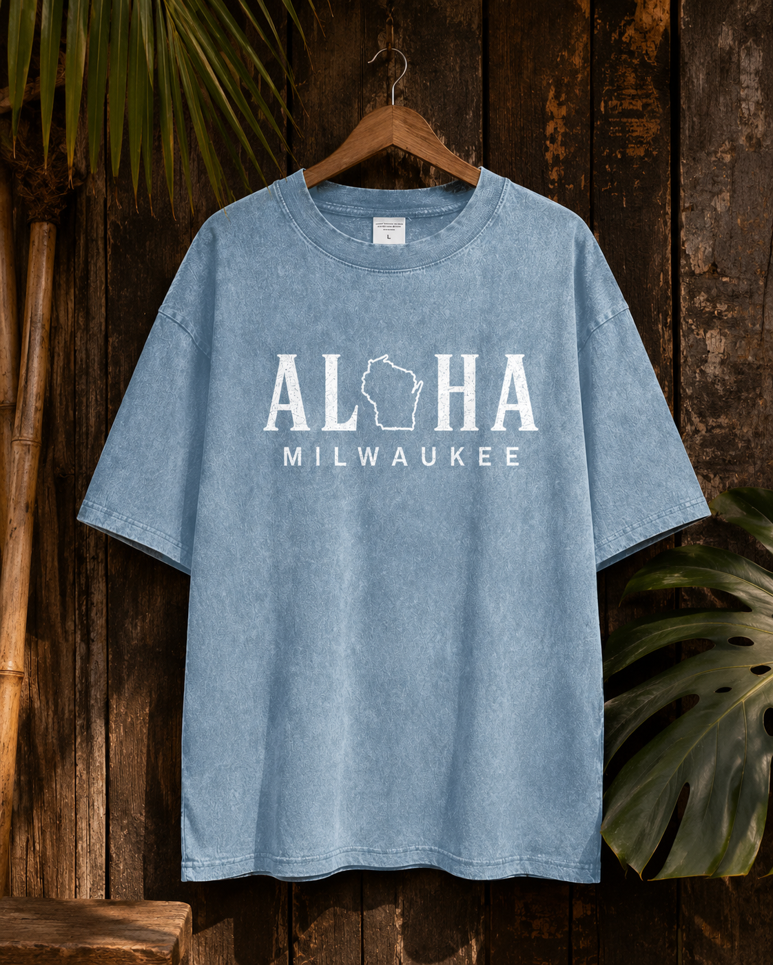 Aloha Milwaukee Vintage Wash Oversized T-Shirt