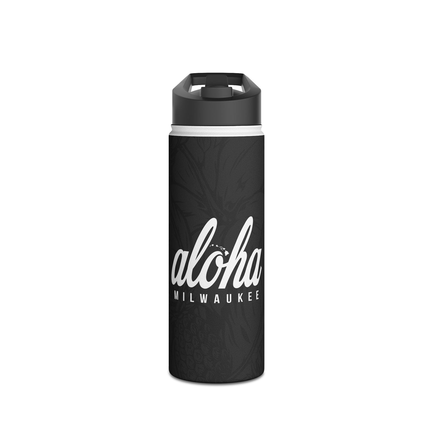 Aloha Milwaukee Stainless Steel Water Bottle (onyx)