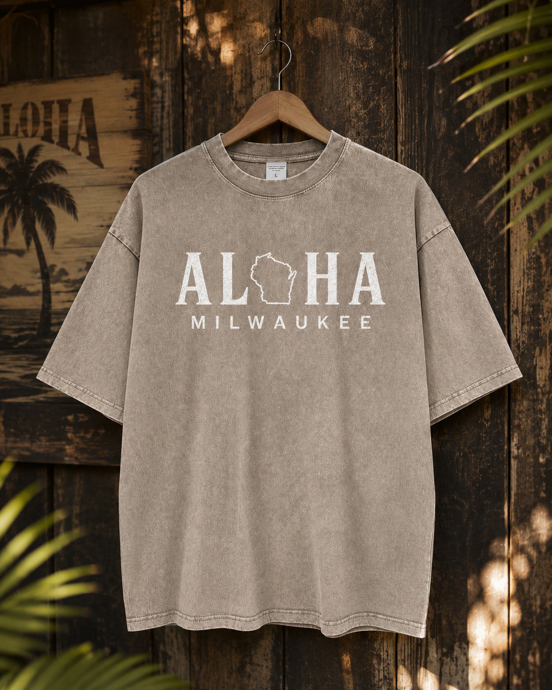 Aloha Milwaukee Vintage Wash Oversized T-Shirt