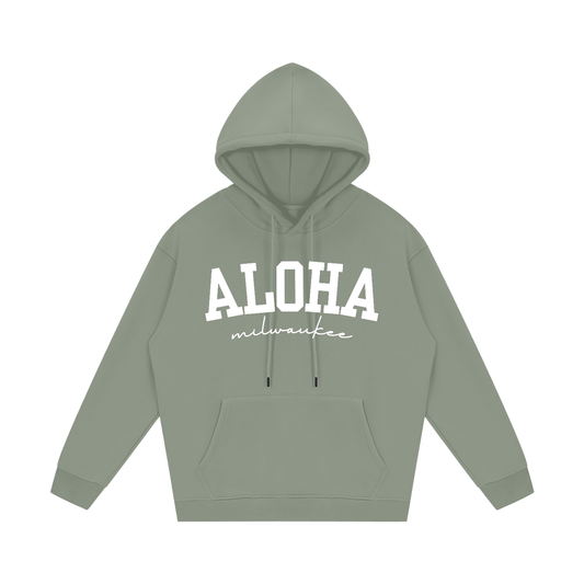 hoodie,unisex,aloha,milwaukee,olive,green
