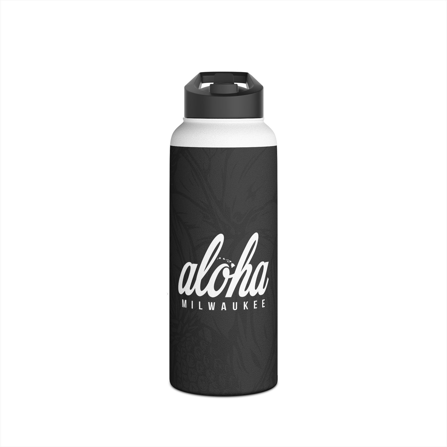 Aloha Milwaukee Stainless Steel Water Bottle (onyx)