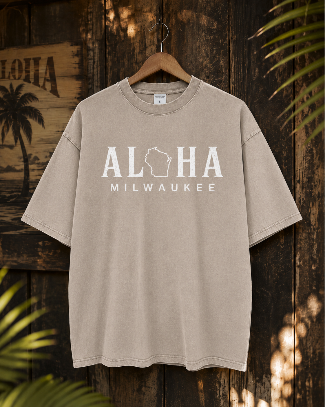Aloha Milwaukee Vintage Wash Oversized T-Shirt