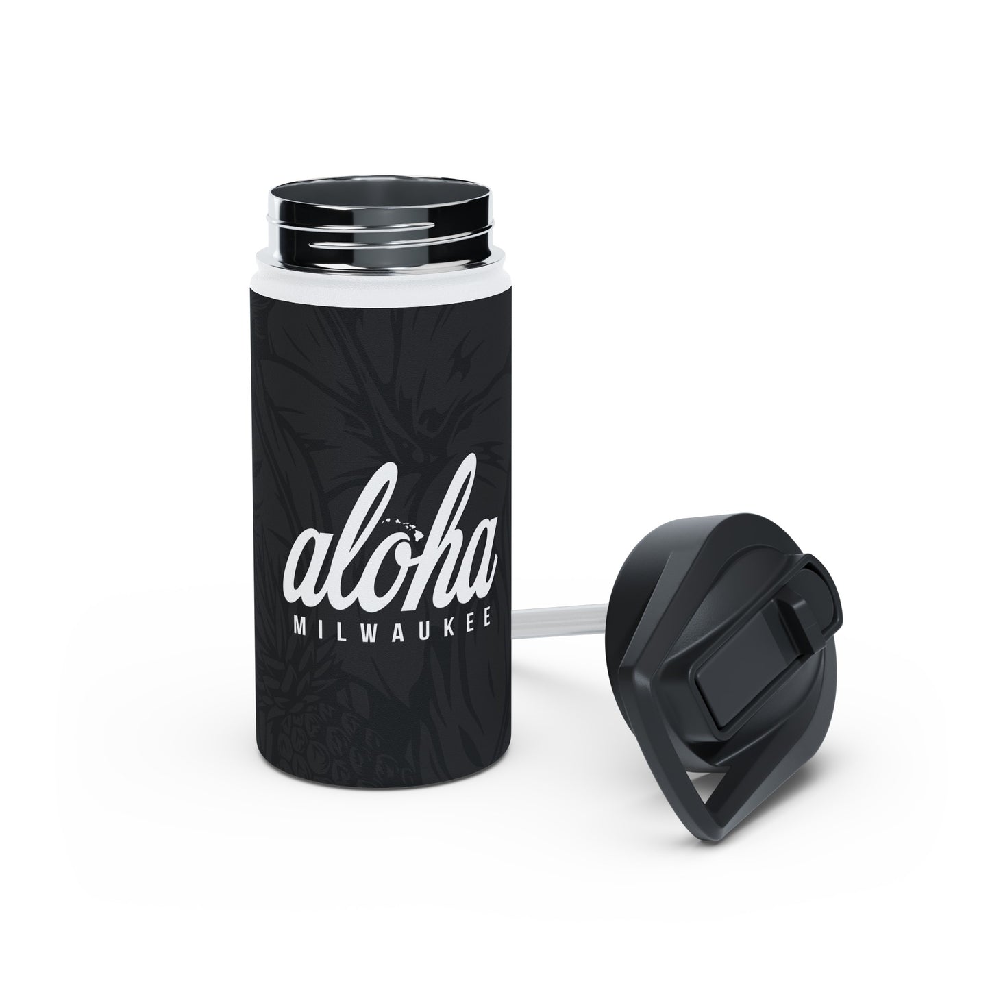 Aloha Milwaukee Stainless Steel Water Bottle (onyx)