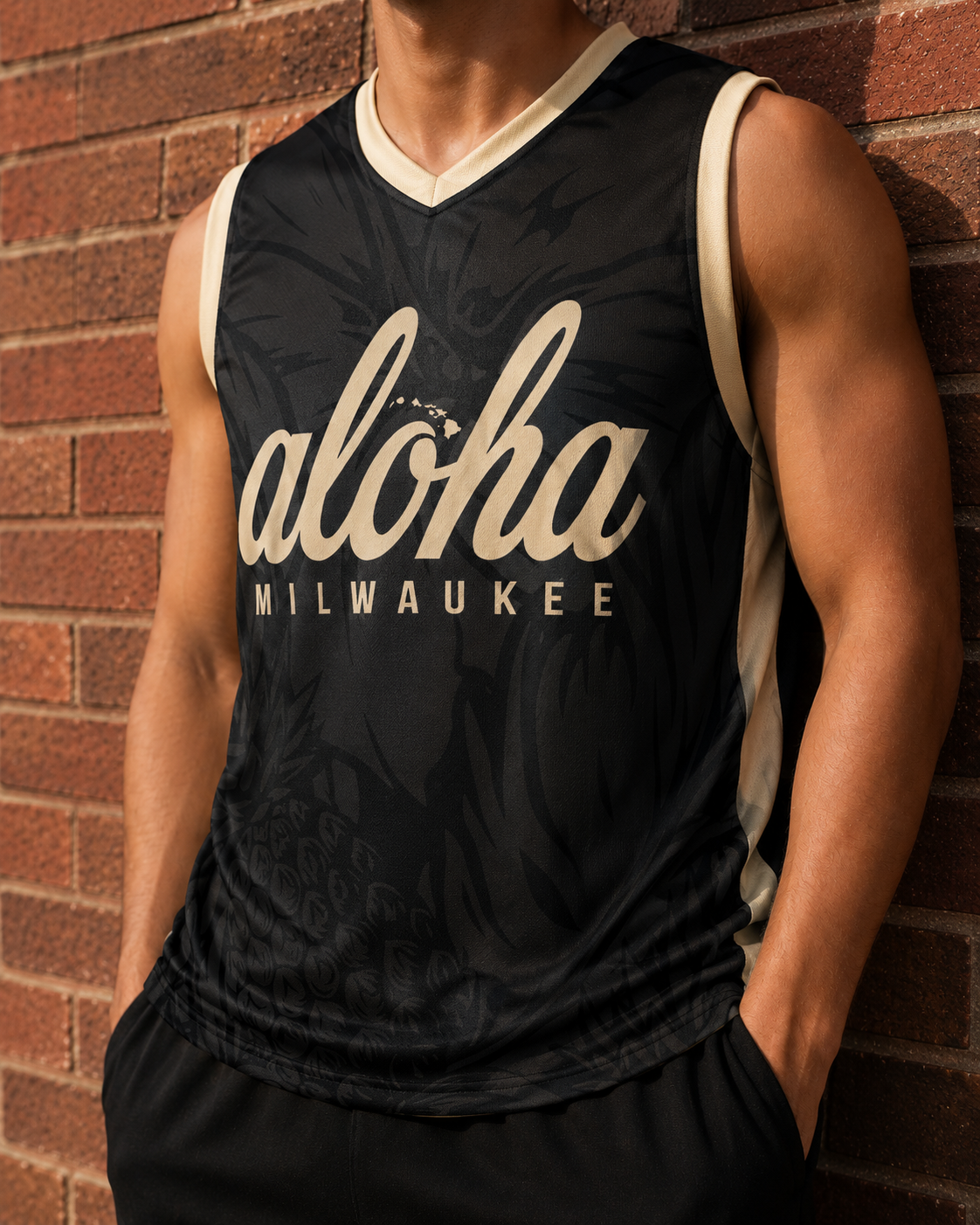 Aloha Milwaukee Cream City Jersey (black)