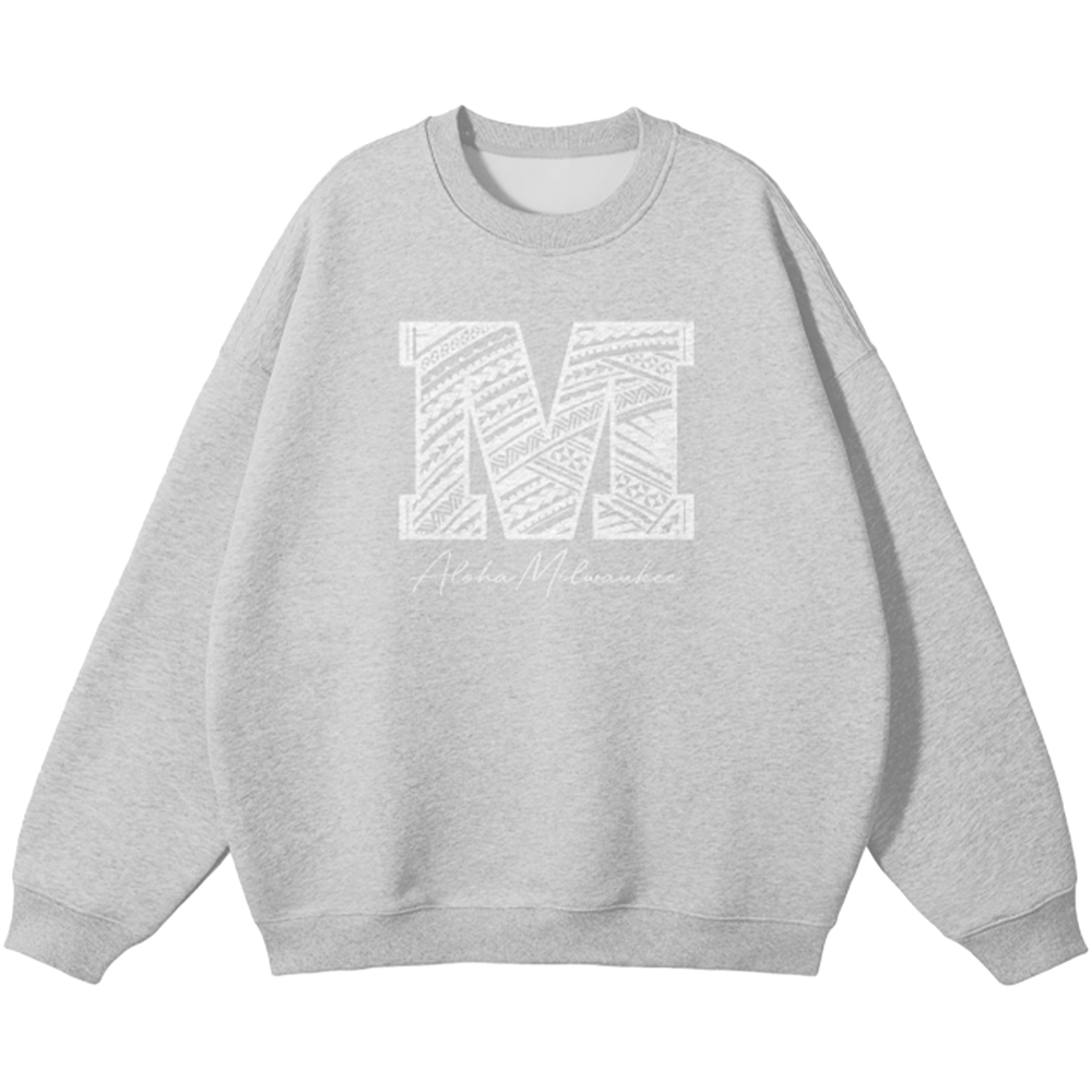 Aloha Milwaukee Tribal M Sweatshirt (Flower Gray)