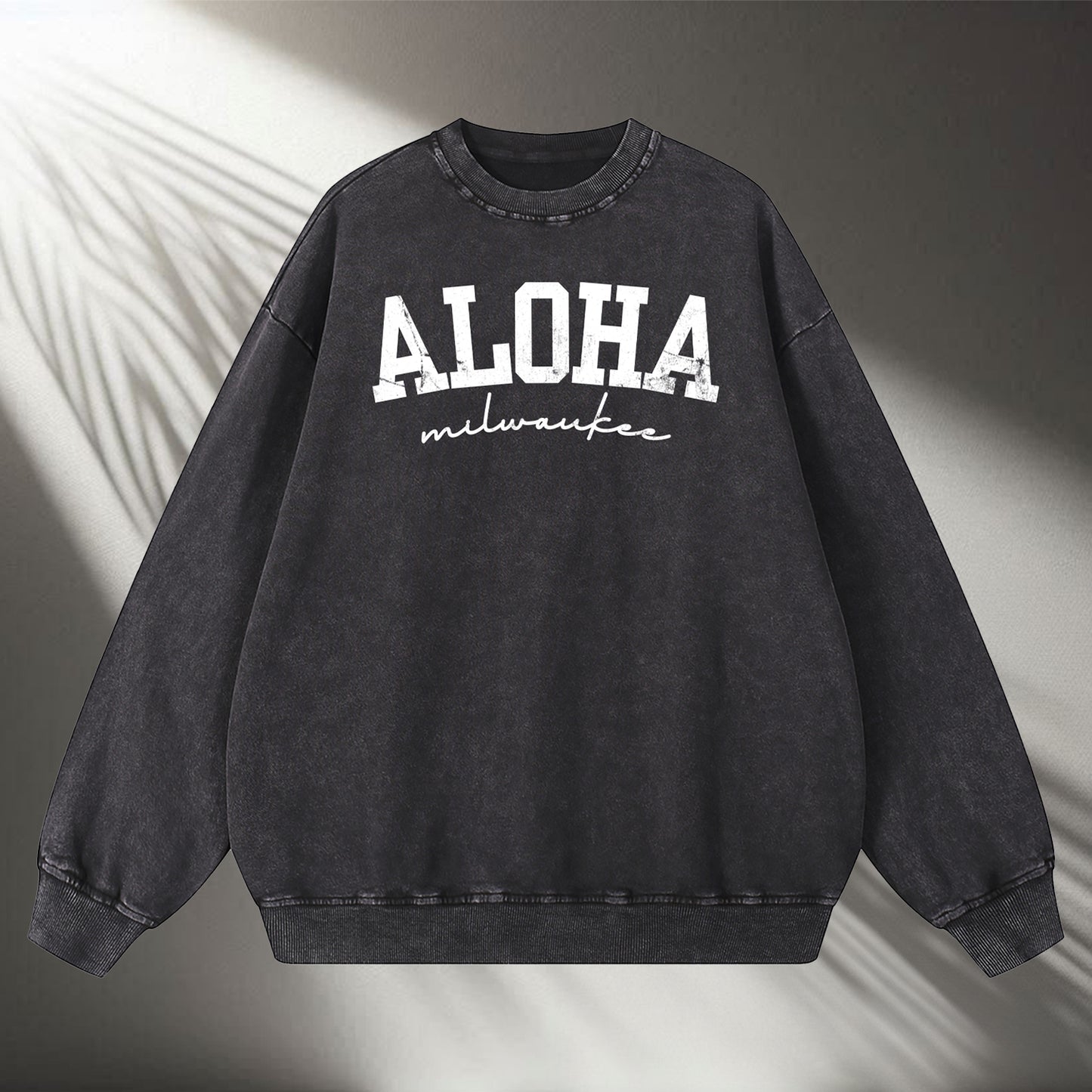 Aloha Milwaukee Vintage Wash Sweatshirt (black)