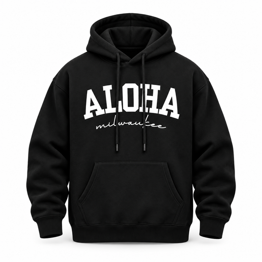 Aloha Milwaukee Heavyweight Hoodie (black)