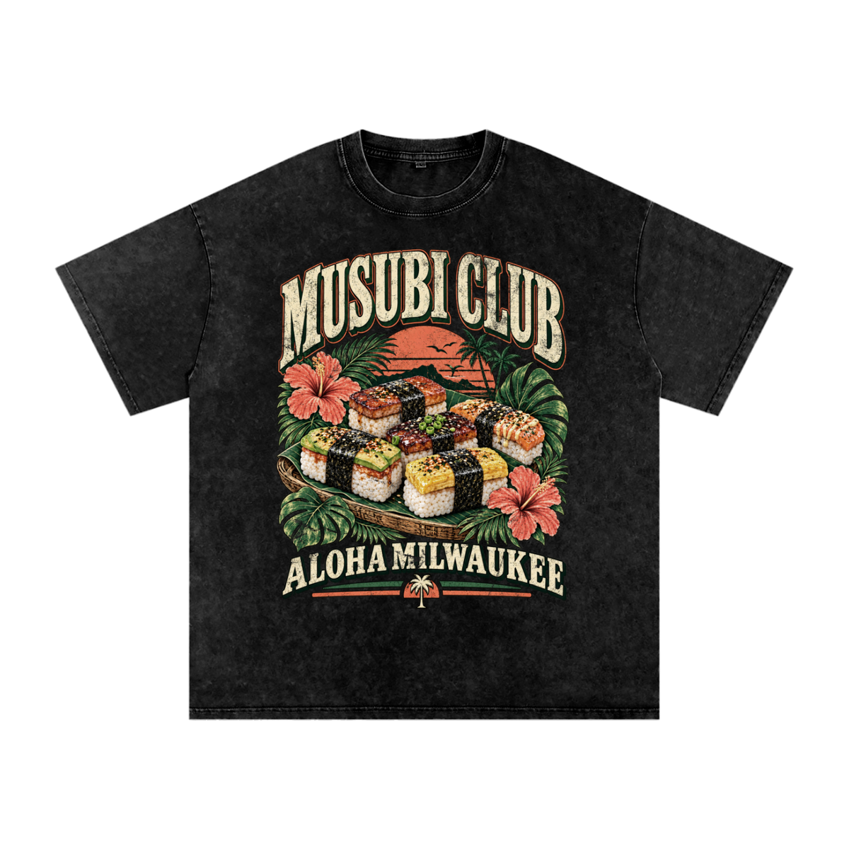 premium,heavyweight,cotton,unisex,vintage,oversized,black,spam,musubi